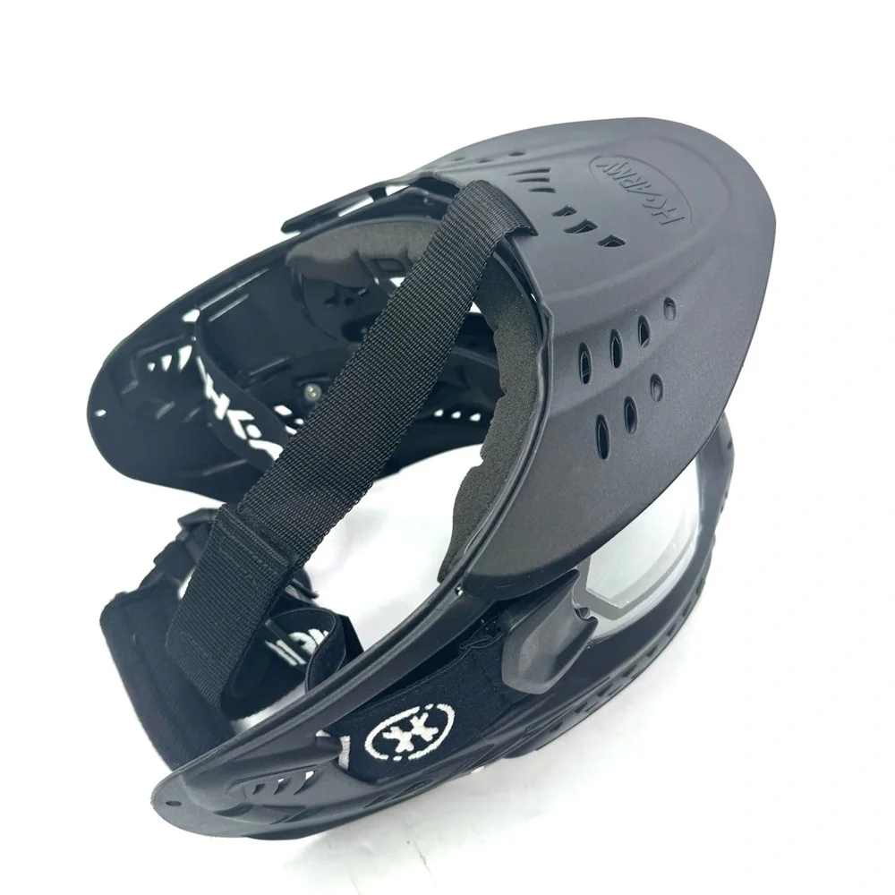 HSTL Goggle Paintball Airsoft Mask with Anti Fog Thermal Lens (Black/Clear Lens)